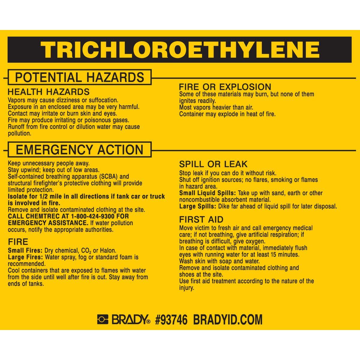 Brady® 93746 Safety & Facility Labels
