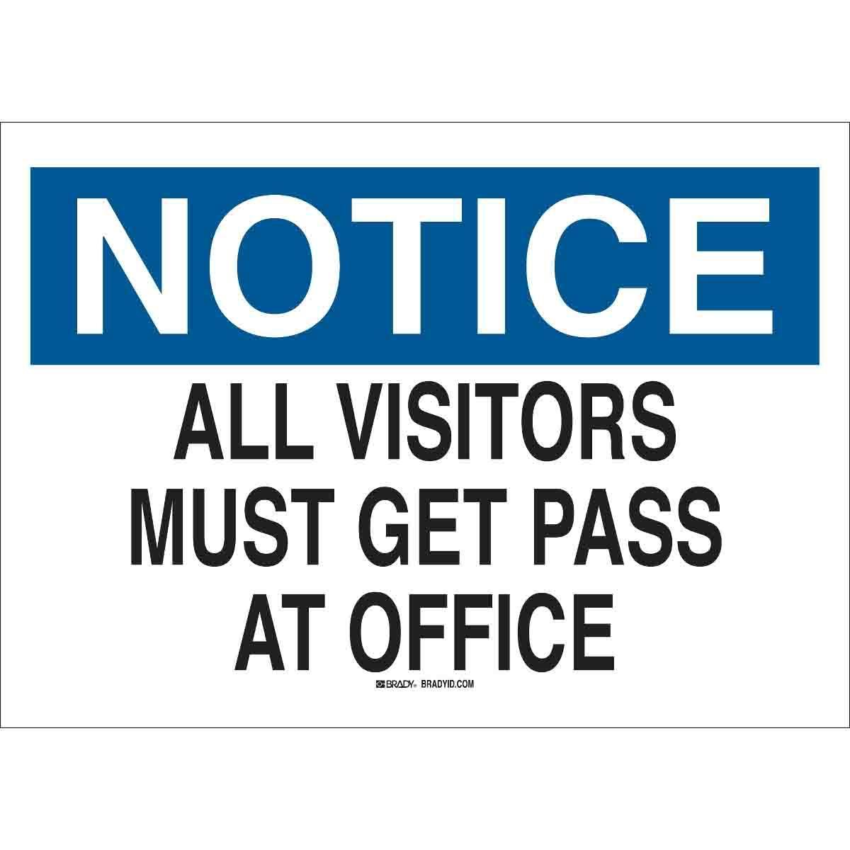 Brady® 95230 Access & Security Signs