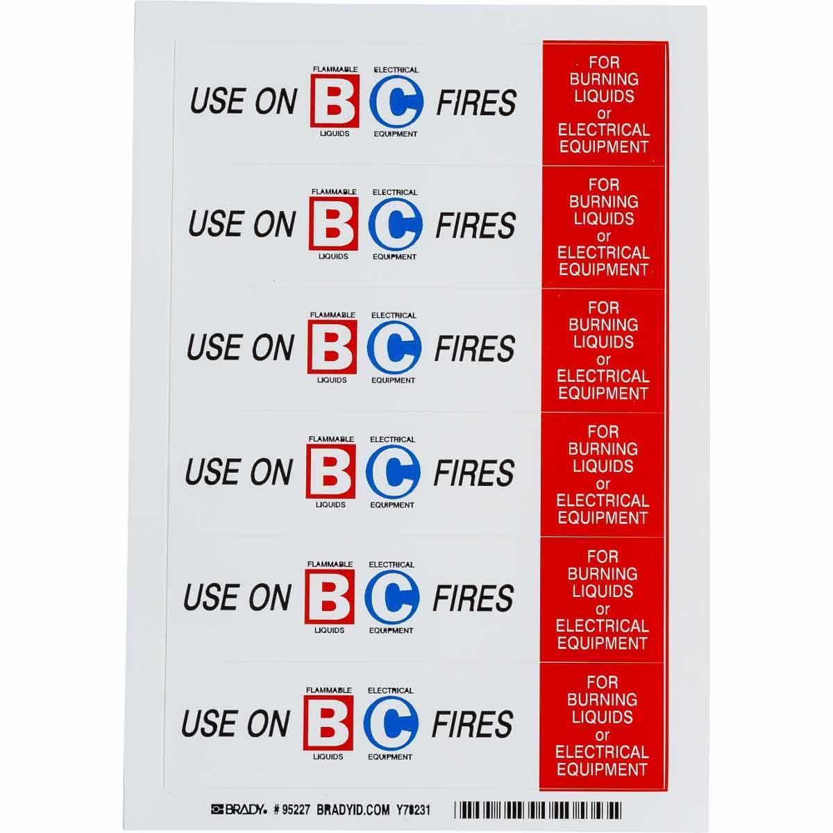 Brady® 95227 Safety & Facility Labels