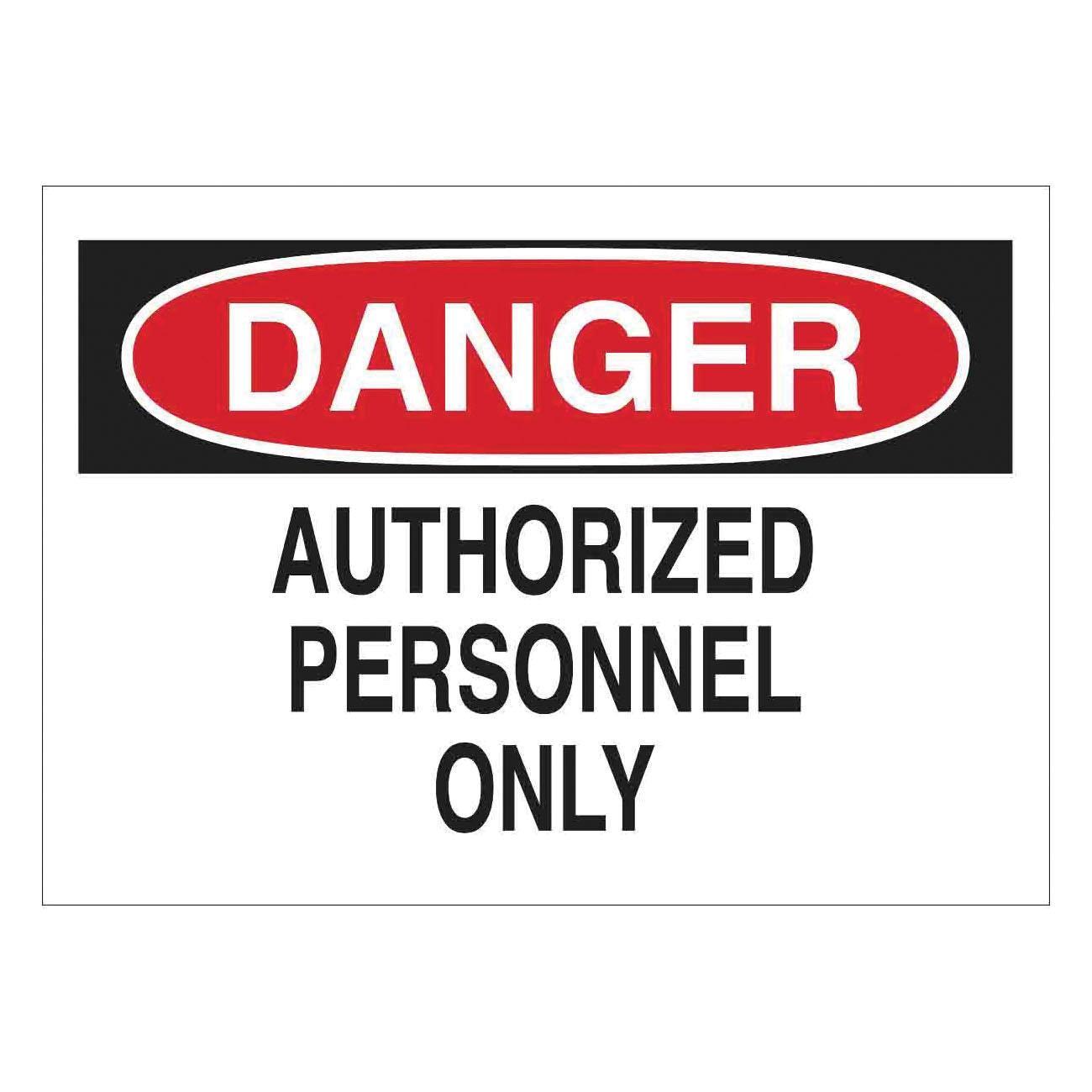 Brady® 95372 Access & Security Signs