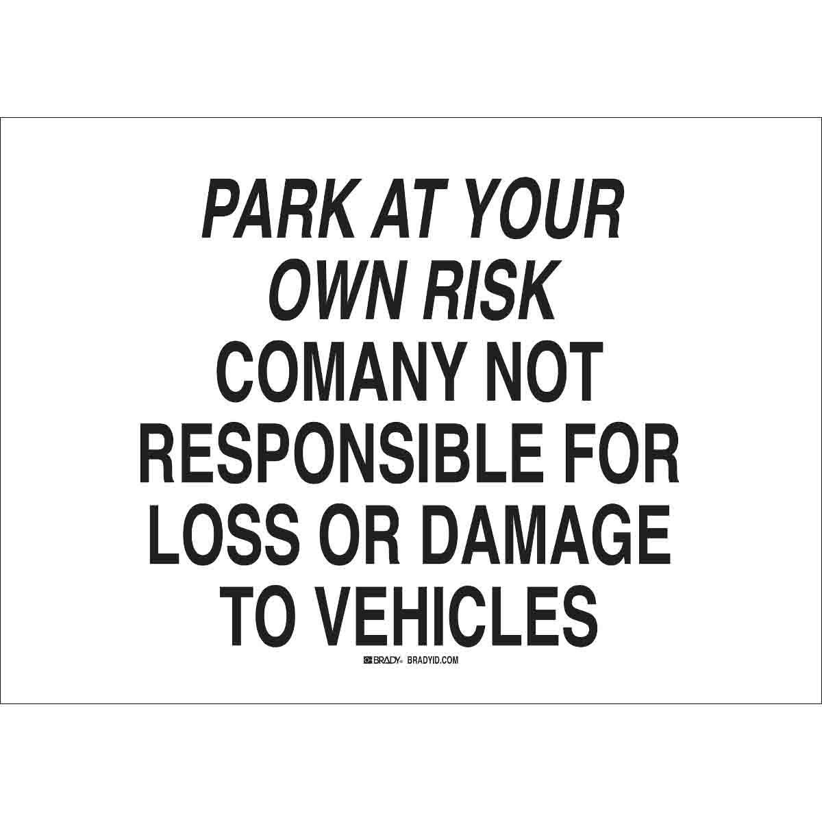 Brady® 95420 Access & Security Signs