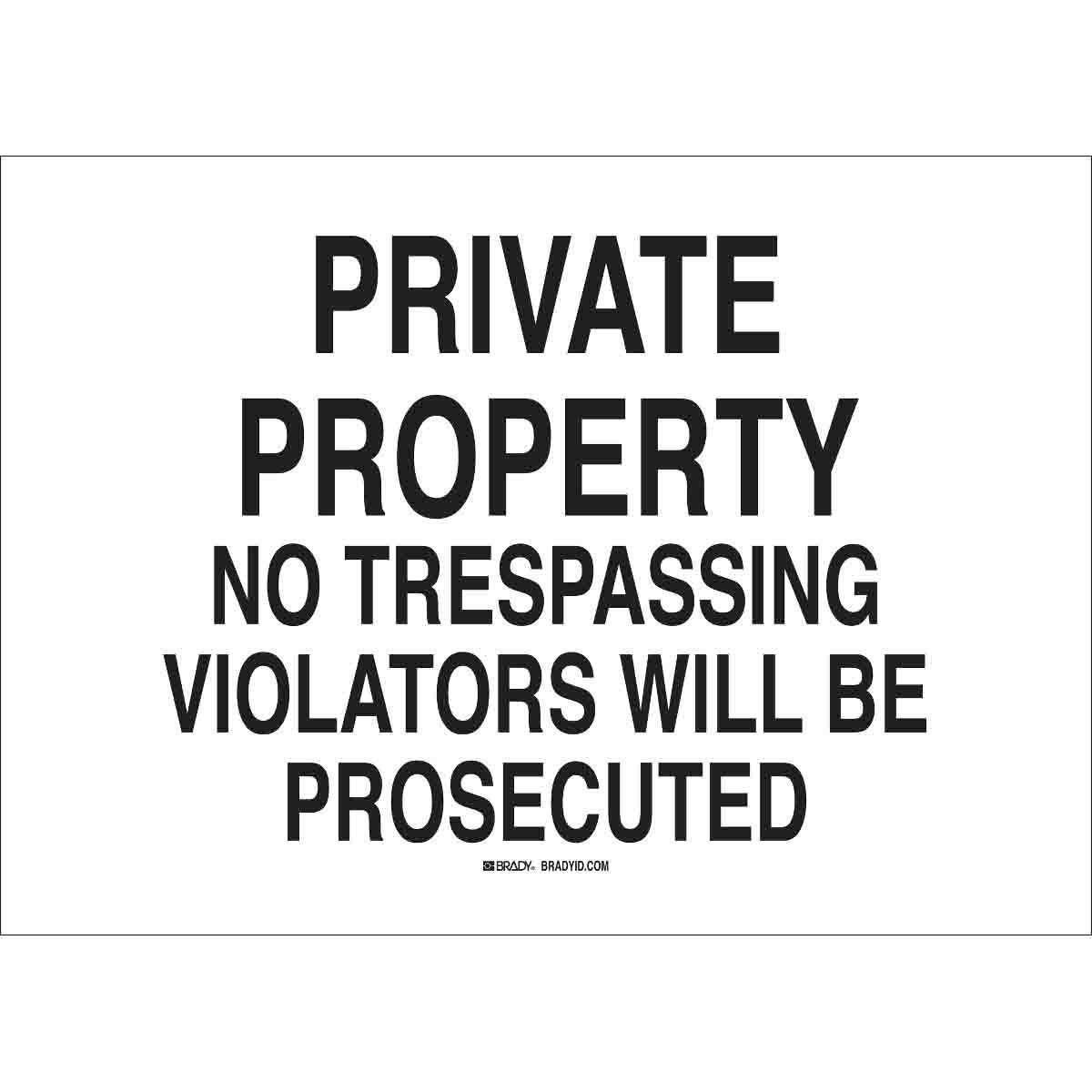 Brady® 122440 Access & Security Signs