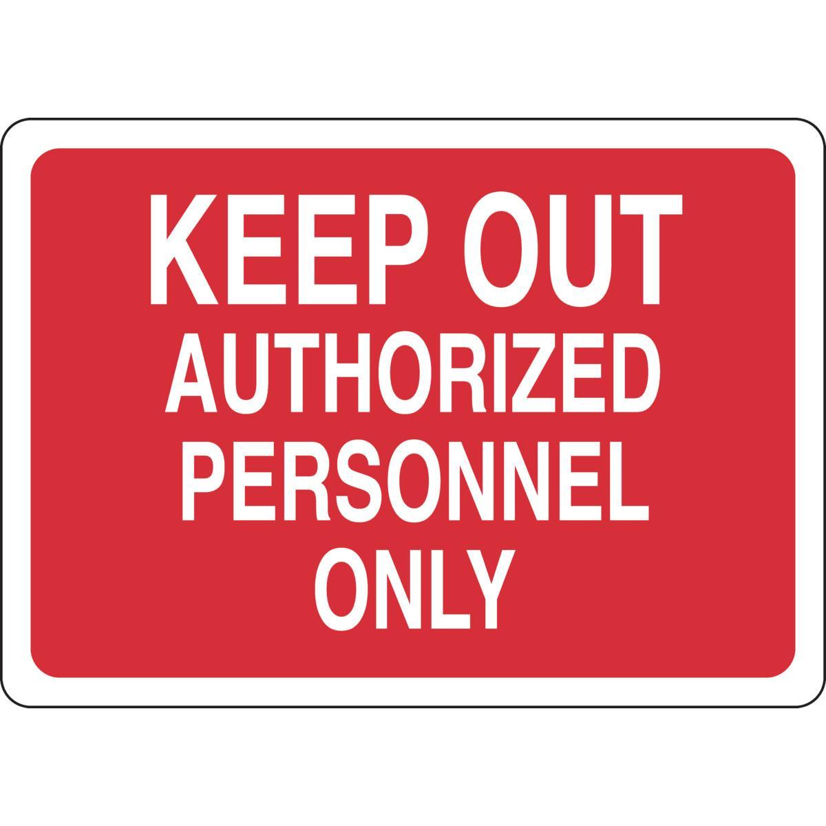 Brady® 95432 Access & Security Signs