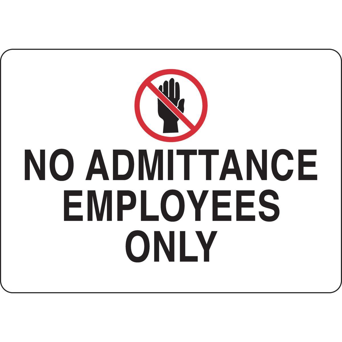 Brady® 95433 Access & Security Signs