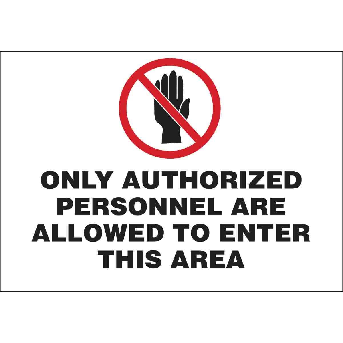 Brady® 95446 Access & Security Signs