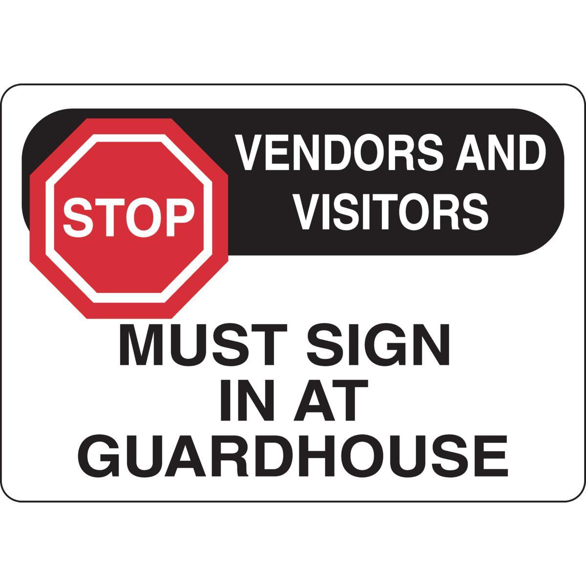 Brady® 95447 Access & Security Signs