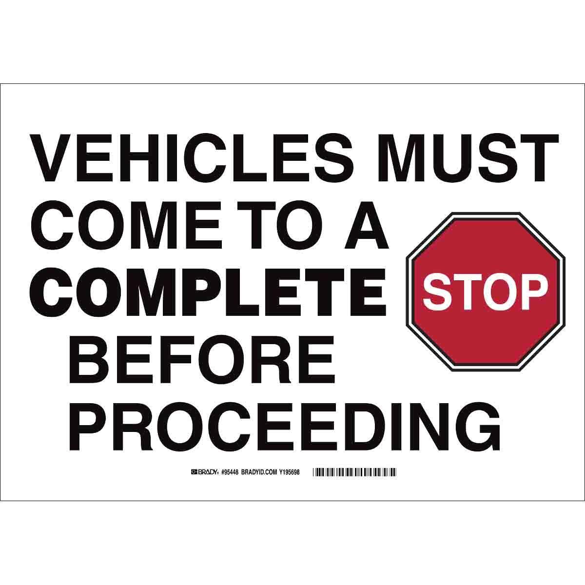 Brady® 95448 Access & Security Signs