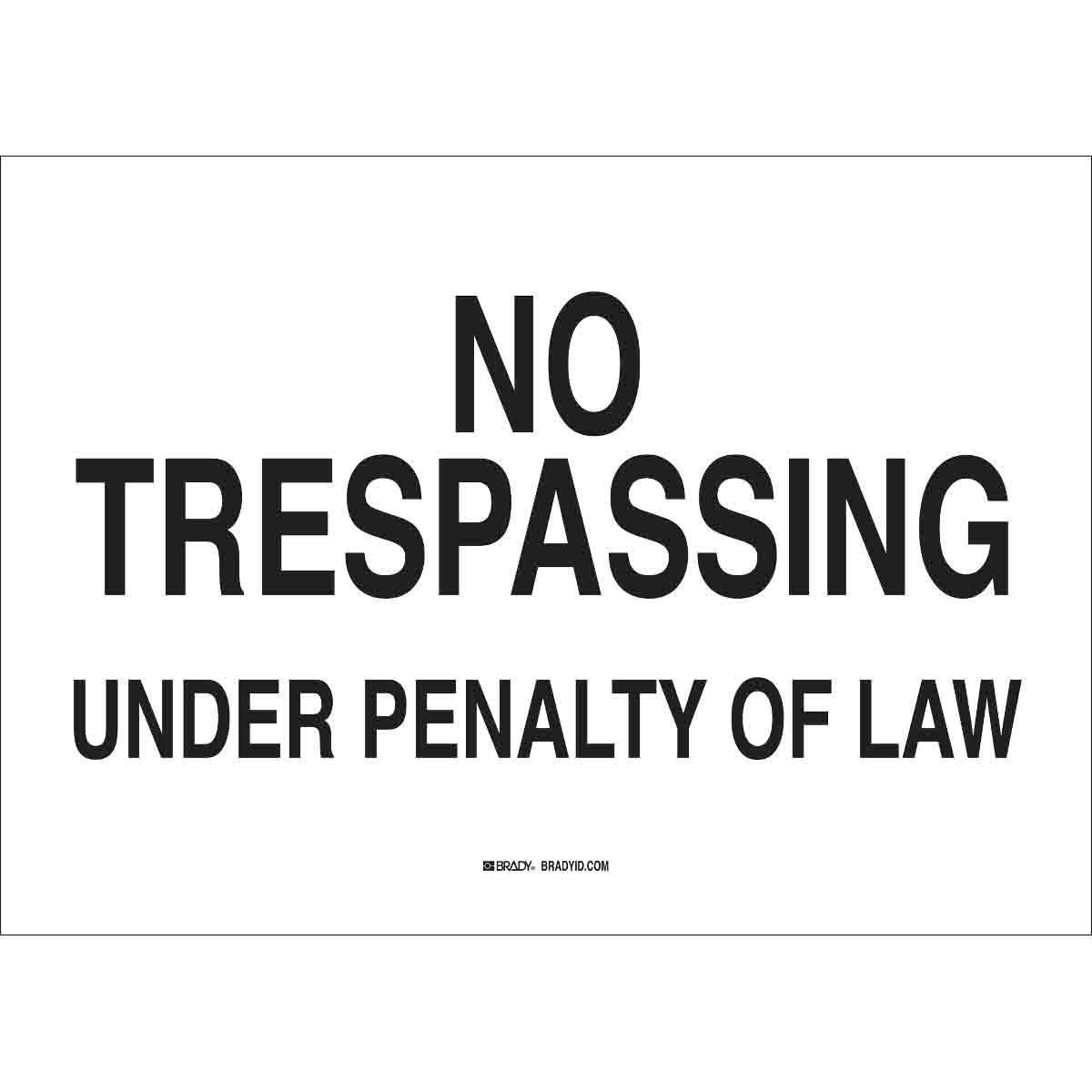 Brady® 95457 Access & Security Signs