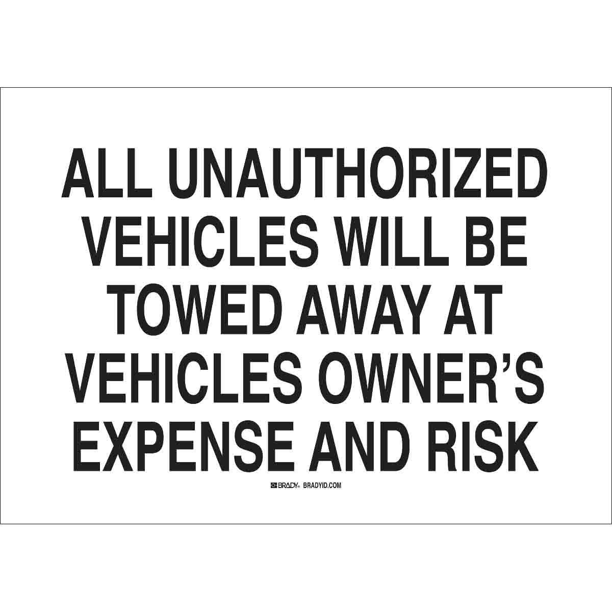 Brady® 95461 Access & Security Signs