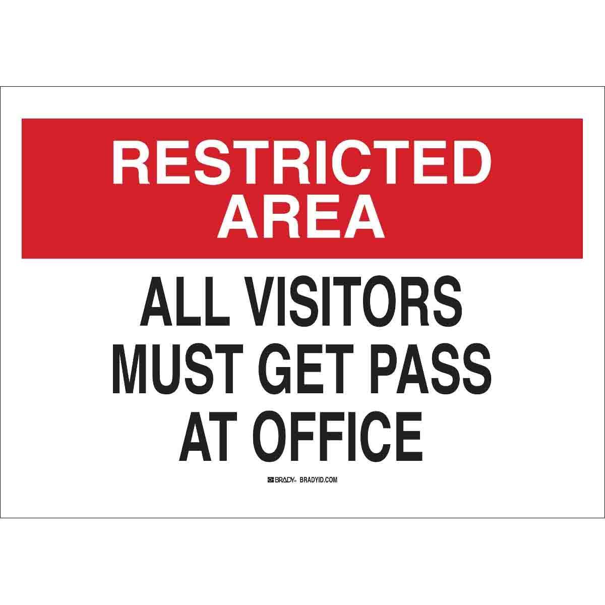 Brady® 122356 Access & Security Signs