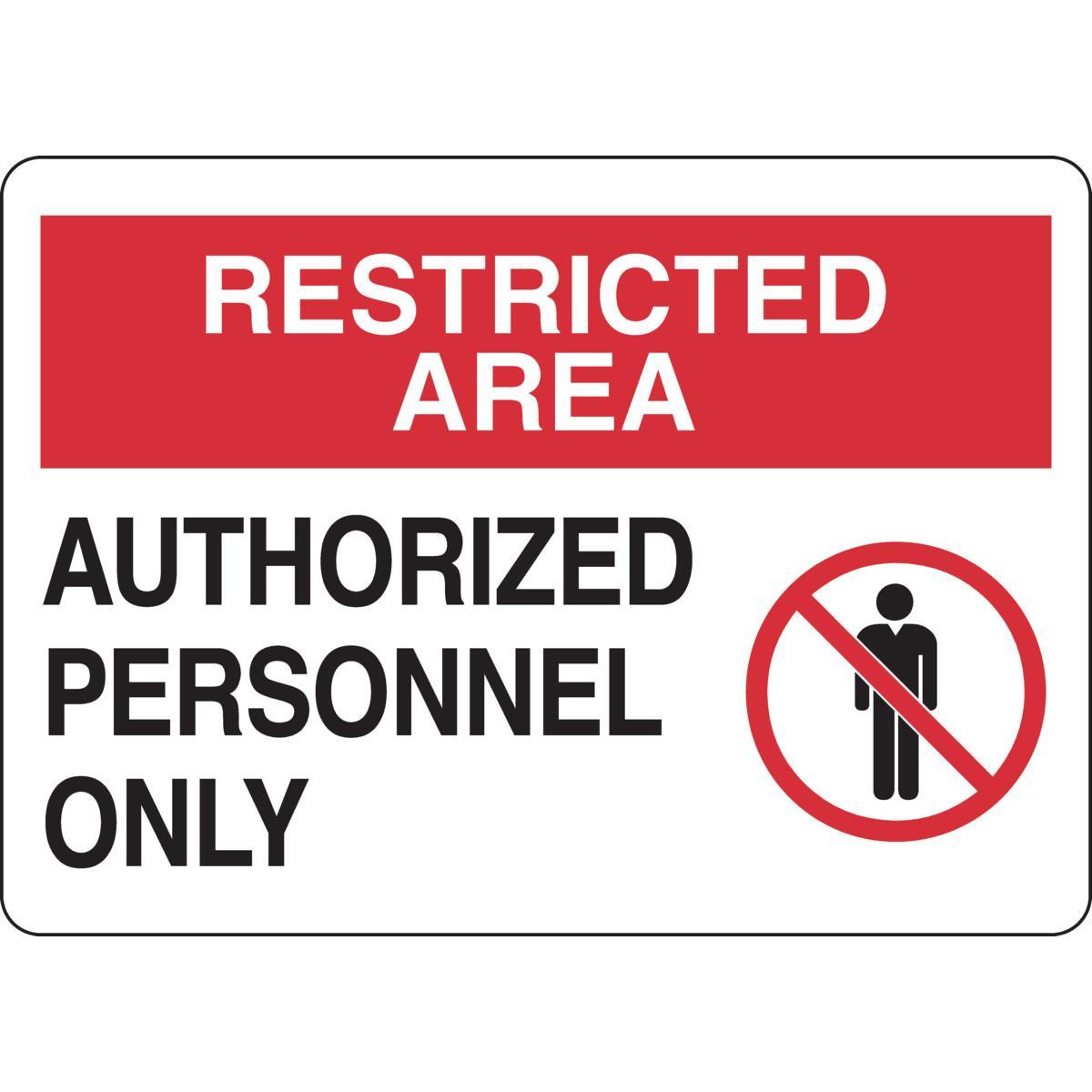 Brady® 95466 Access & Security Signs