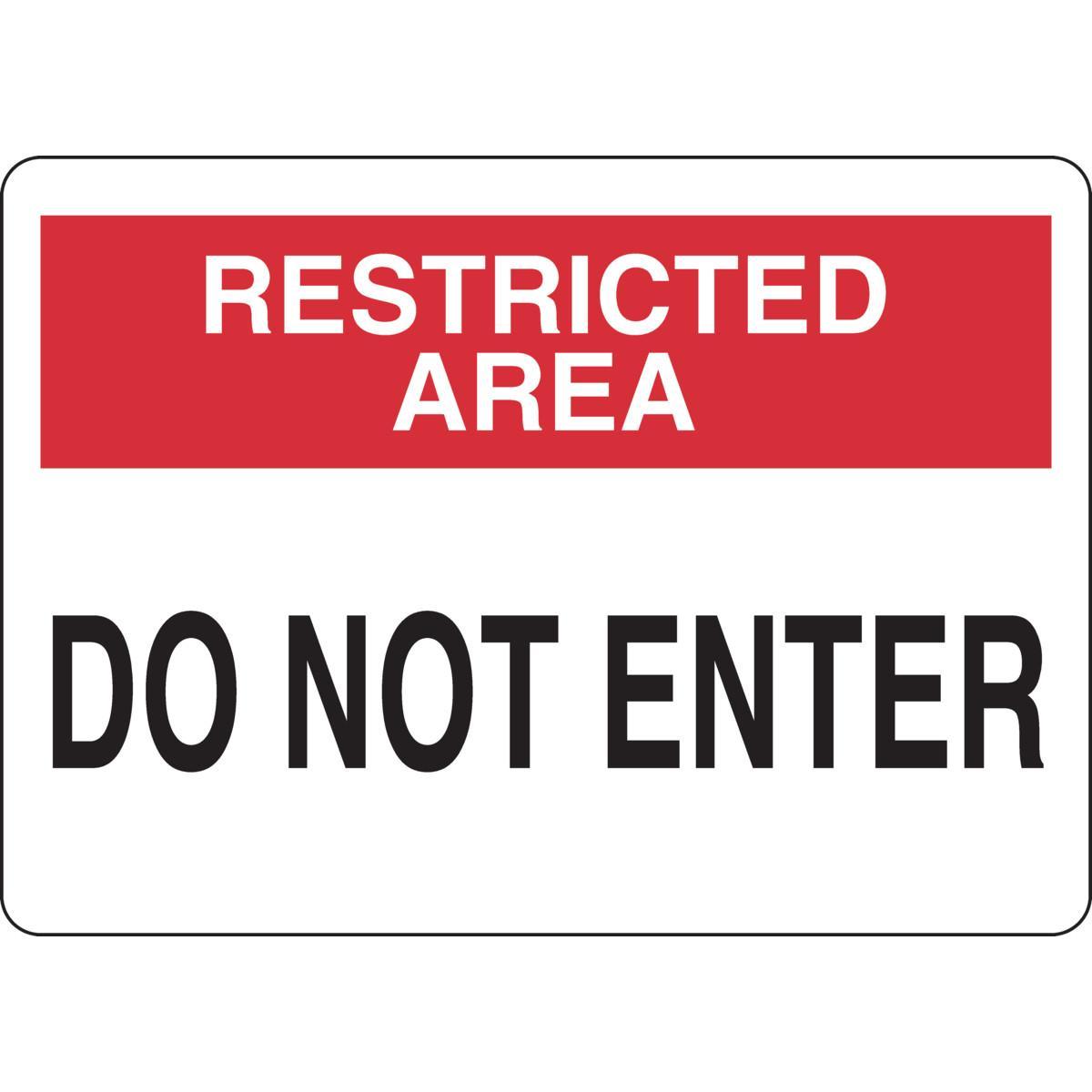 Brady® 95467 Access & Security Signs