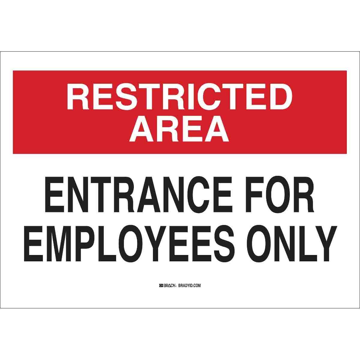Brady® 95469 Access & Security Signs