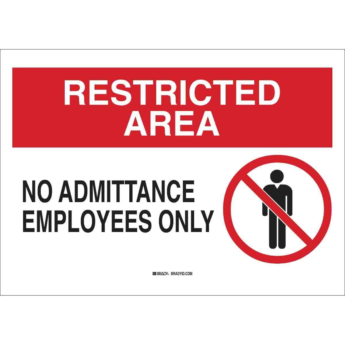 Brady® 122594 Access & Security Signs