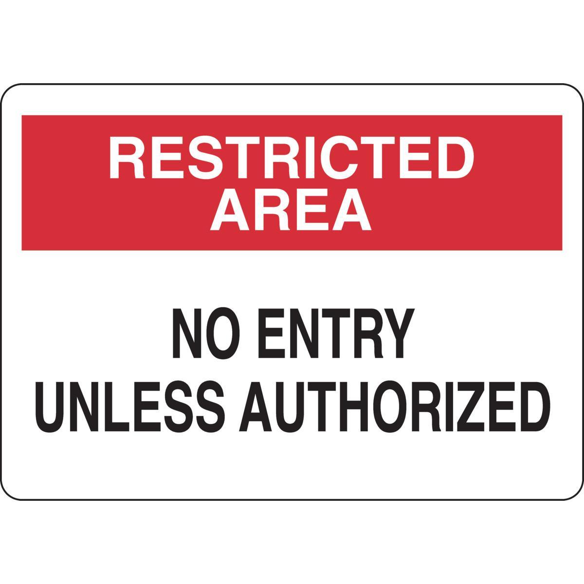 Brady® 95472 Access & Security Signs