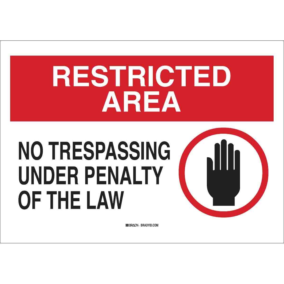 Brady® 95474 Access & Security Signs