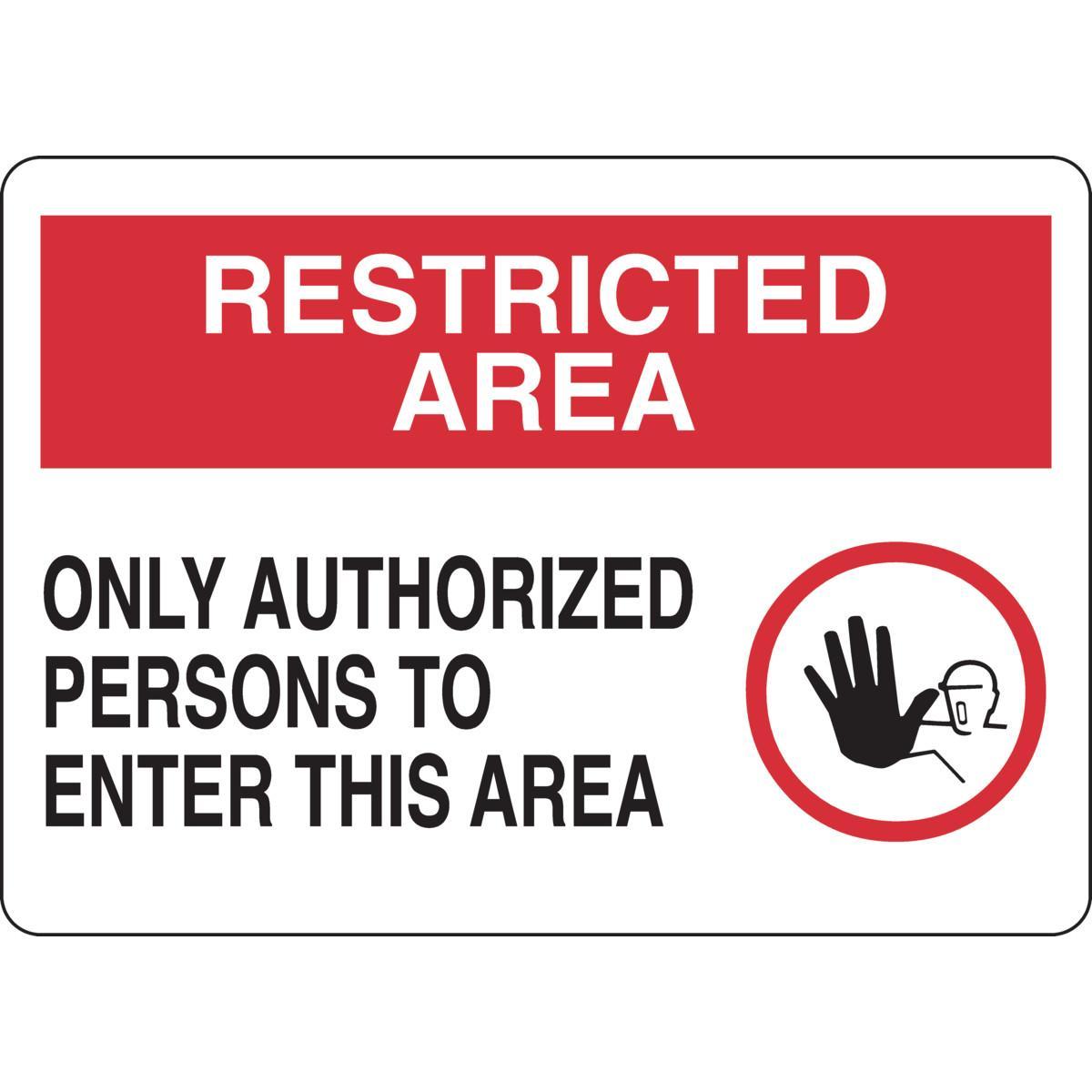 Brady® 95476 Access & Security Signs