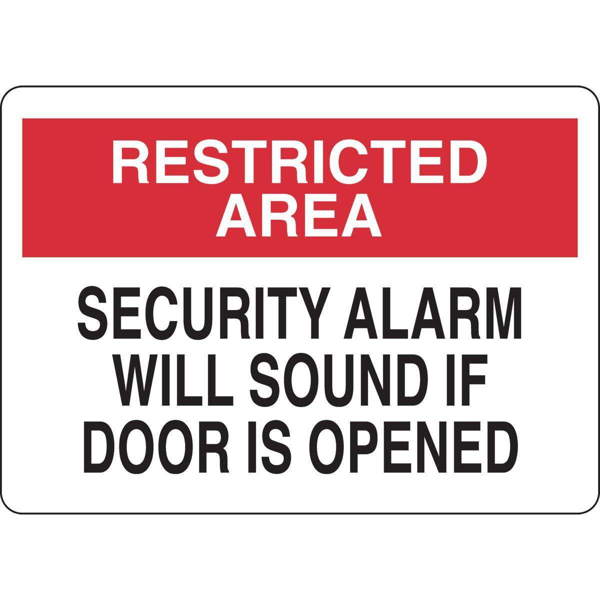 Brady® 95478 Access & Security Signs