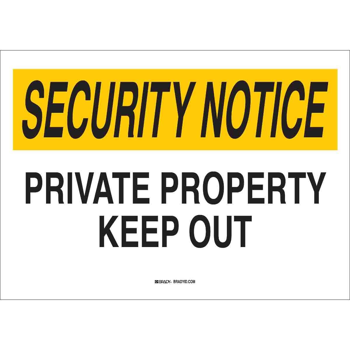 Brady® 95487 Access & Security Signs