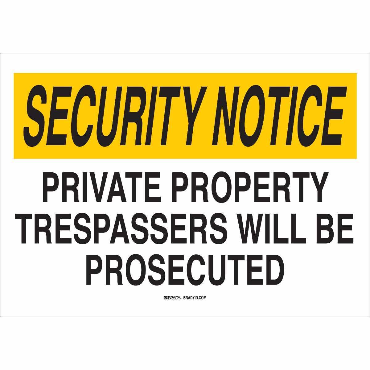 Brady® 95488 Access & Security Signs