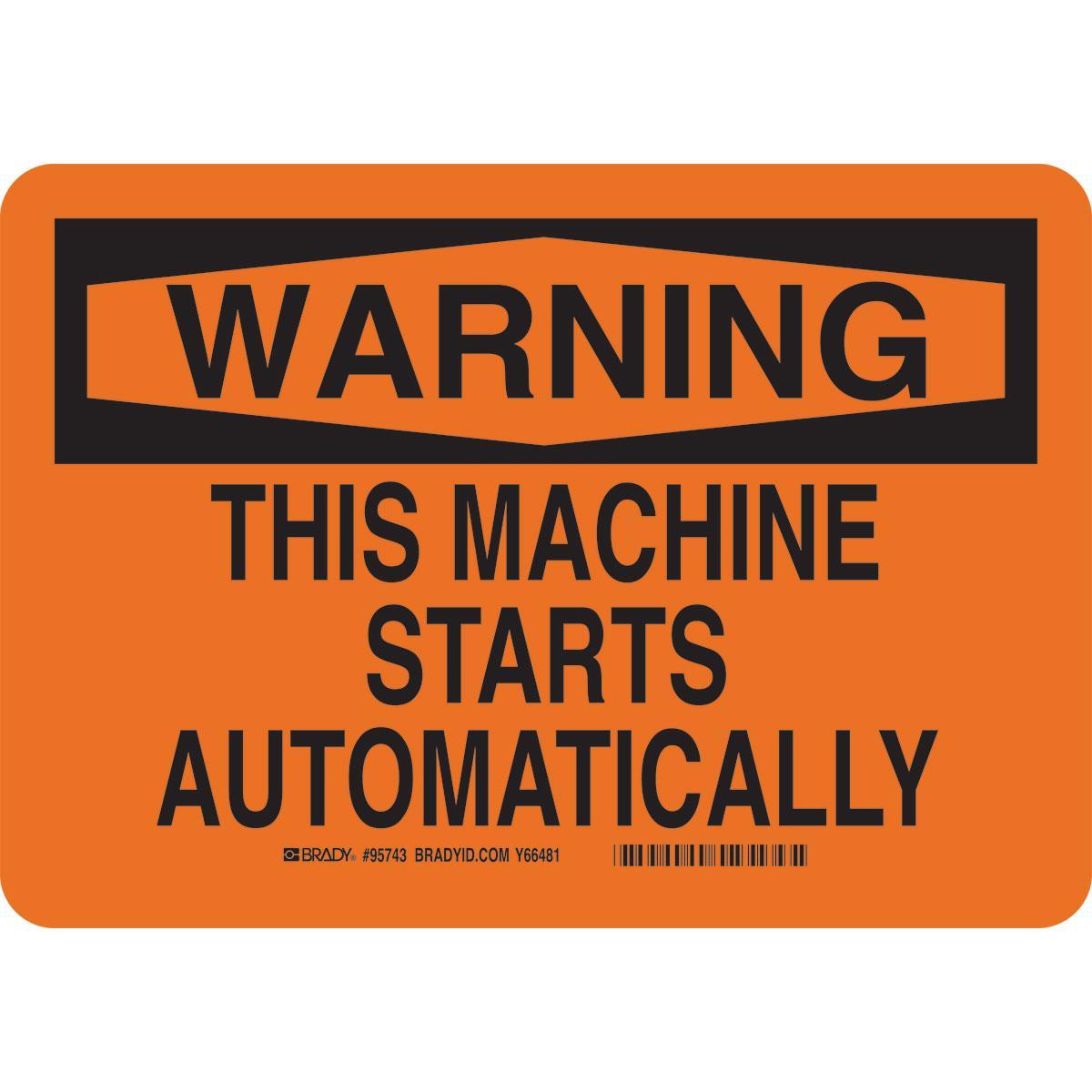 Brady® 95743 Accident Prevention Signs
