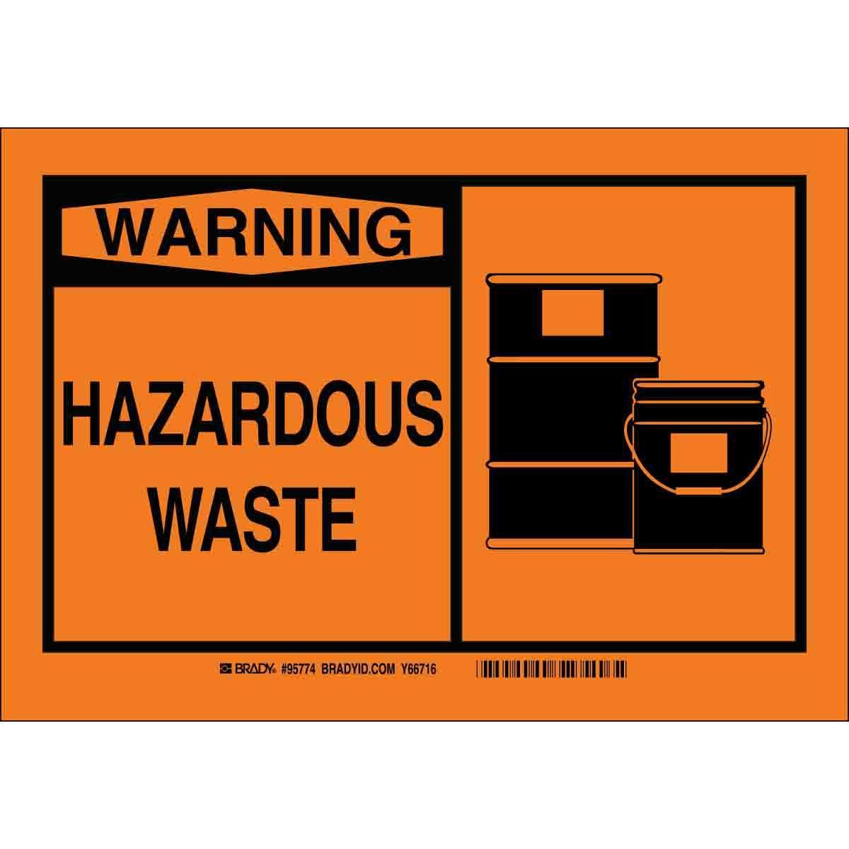 Brady® 95774 Chemical & Hazardous Material Signs