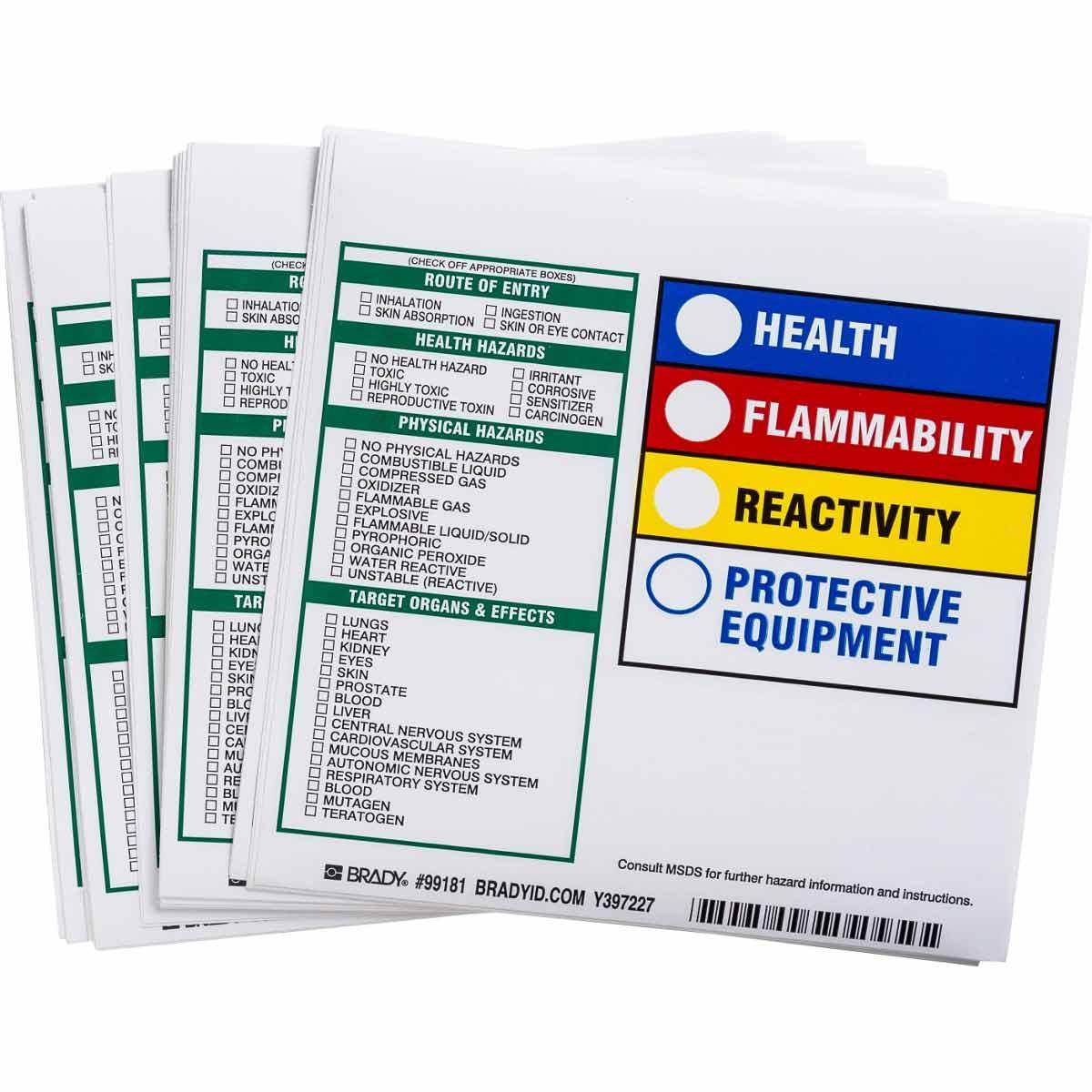 Brady® 99181 Safety & Facility Labels