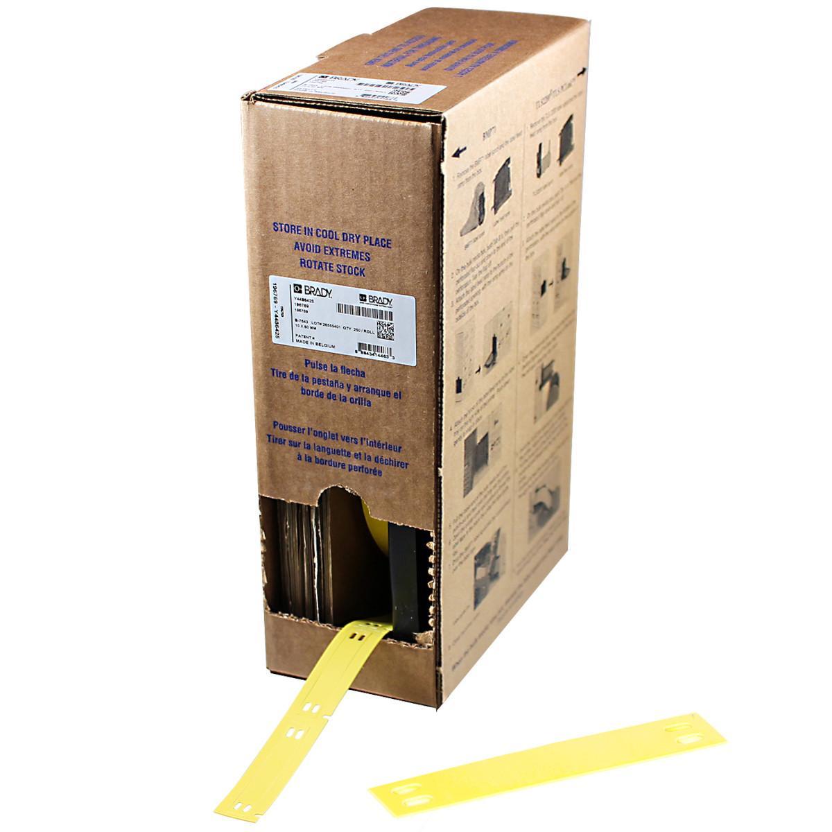 Brady® BM-10X60-7643-YL Wire & Component Tags