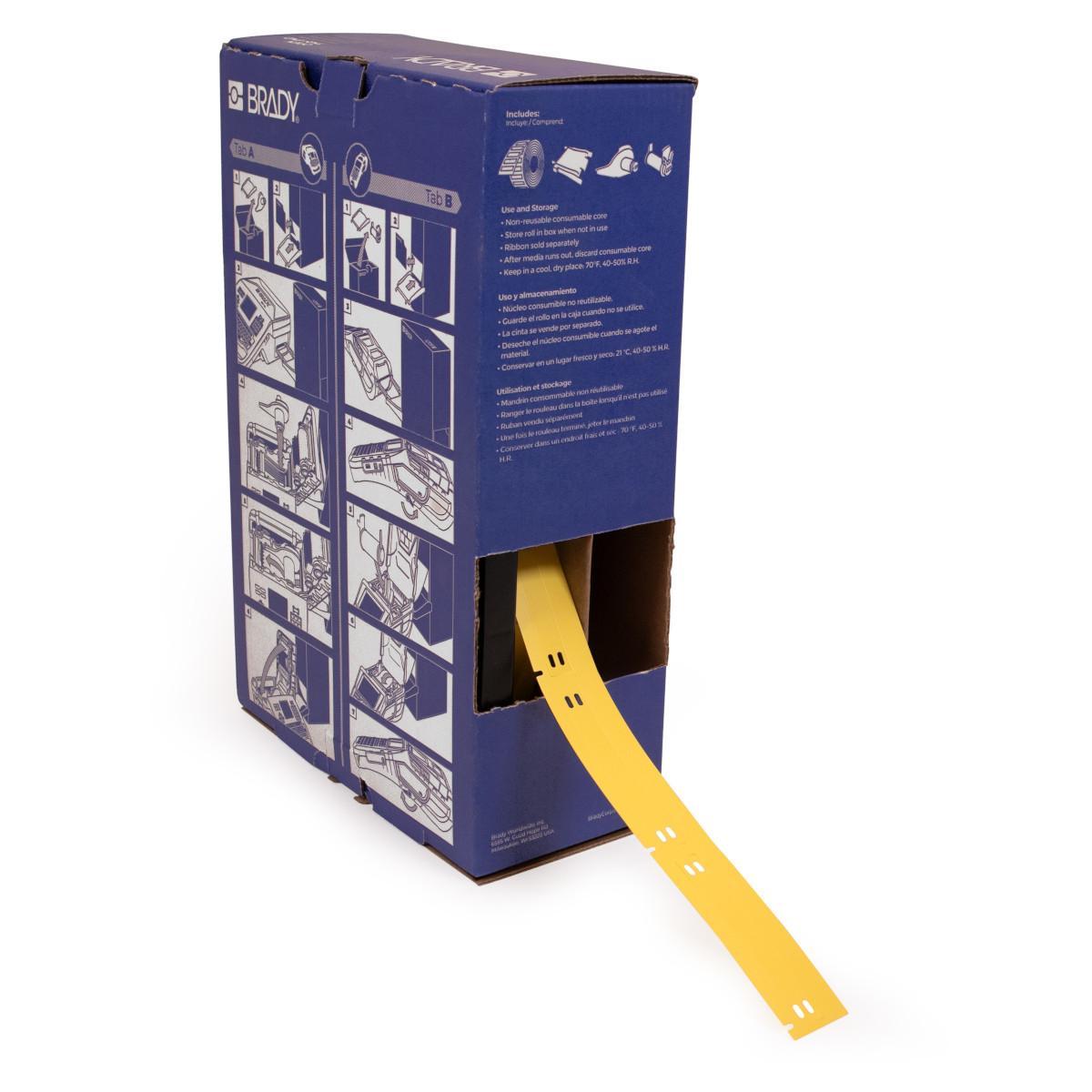 Brady® BM-10X75-7643-YL Wire & Component Tags