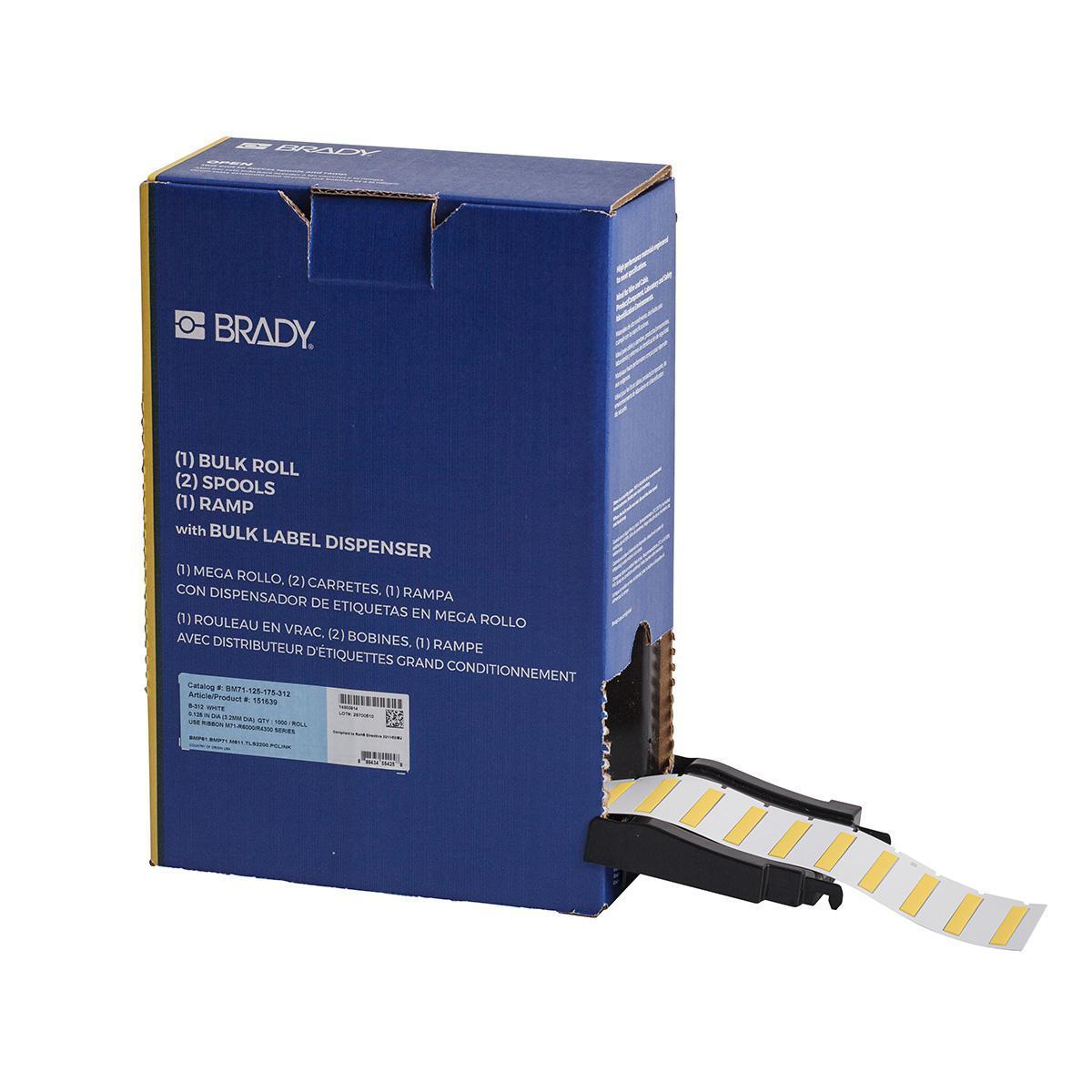 Brady® BM-125-175-312-YL Wire & Component Labels