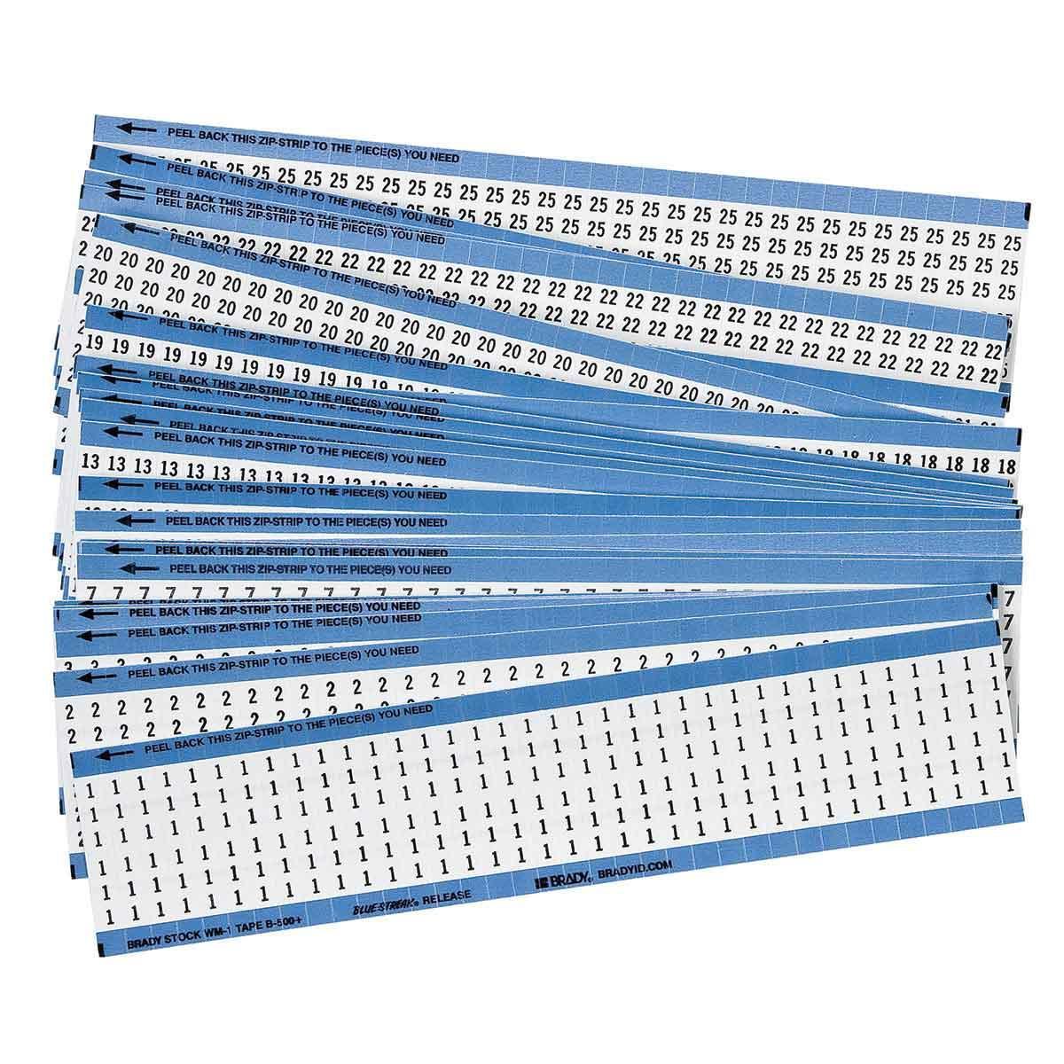 Brady® CPCWM-1-25 Wire Marker Cards