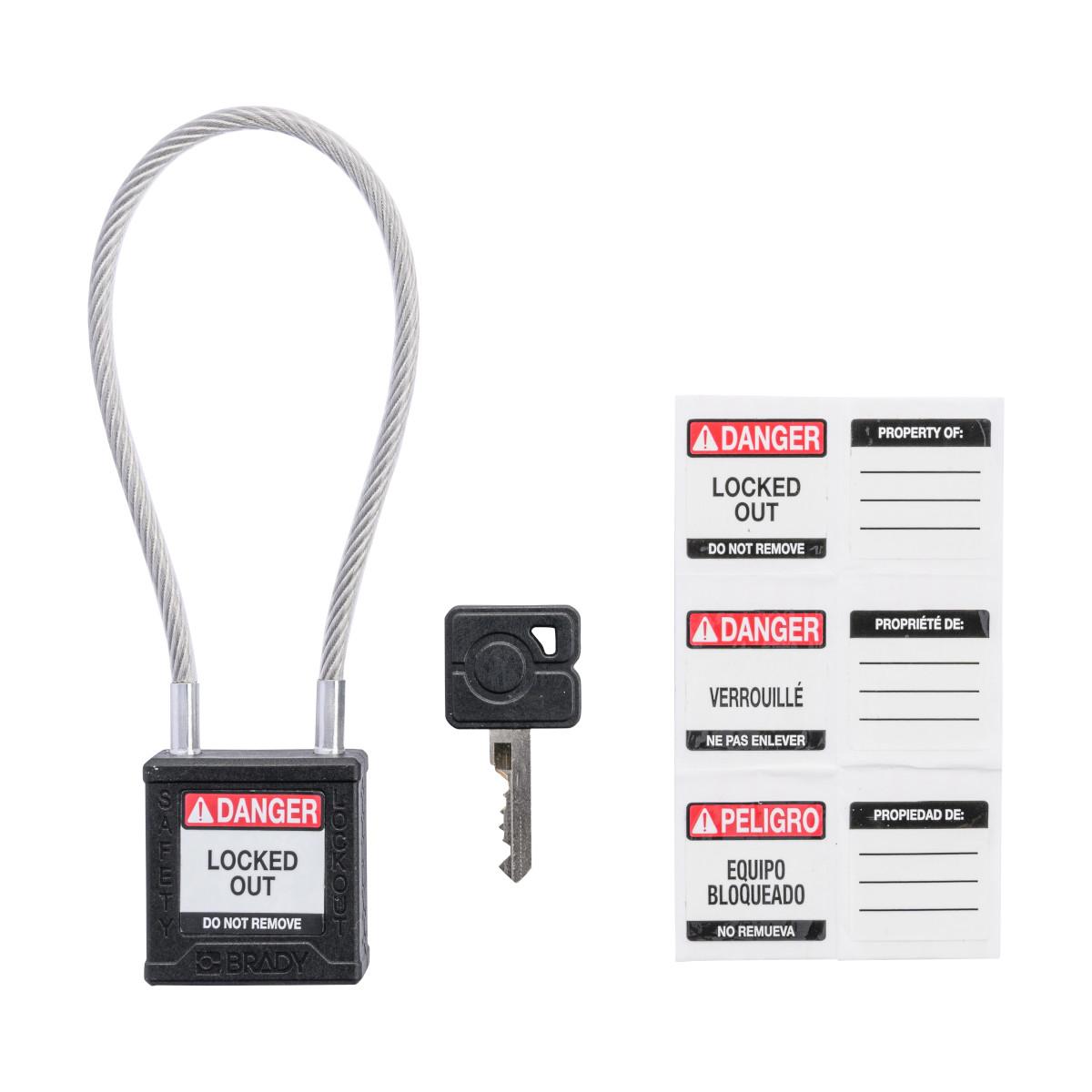 Brady® CPPL-BLK-200CB-KD Lockout Padlocks