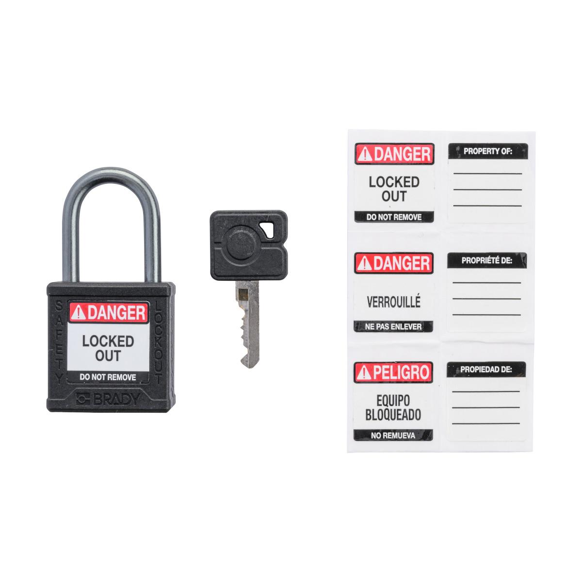 Brady® CPPL-BLK-25AL-KD Lockout Padlocks
