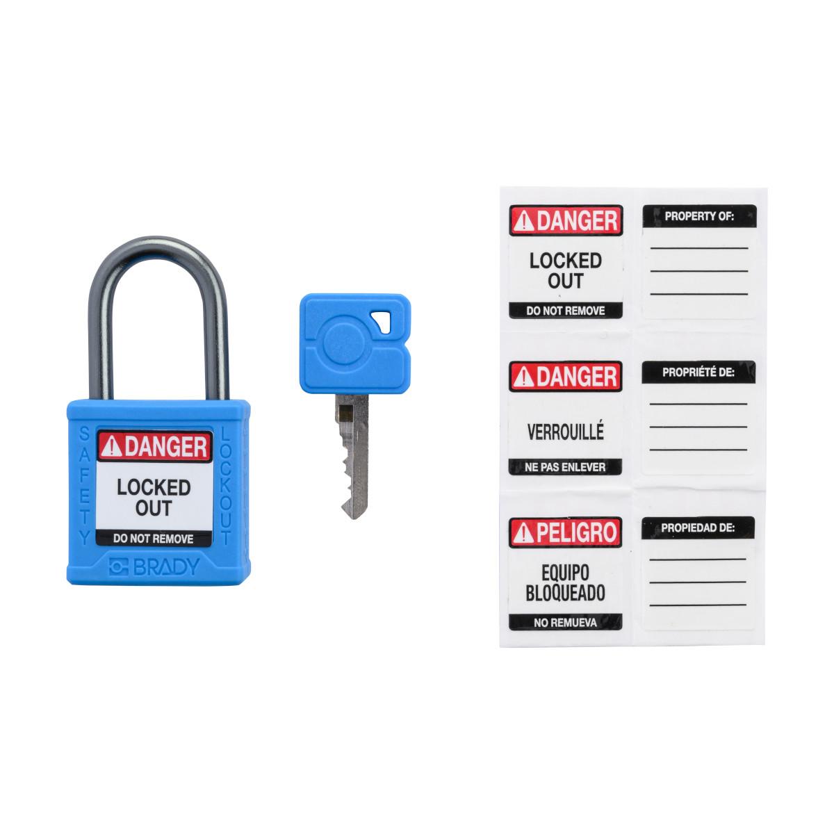 Brady® CPPL-BLU-25AL-KD Lockout Padlocks