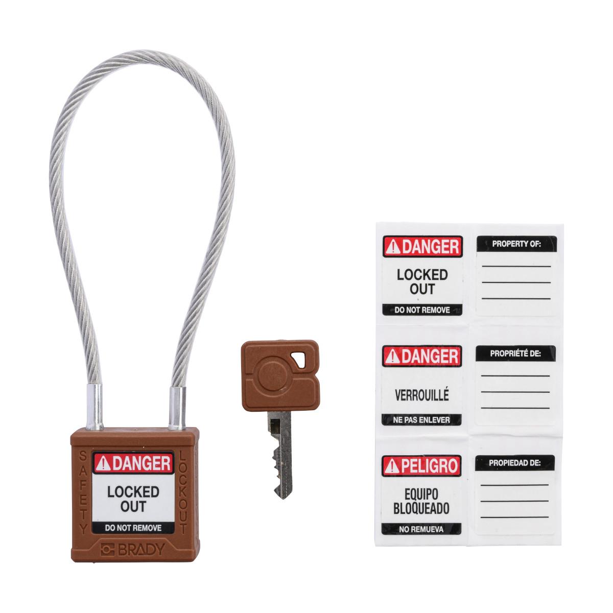 Brady® CPPL-BRN-200CB-KD Lockout Padlocks