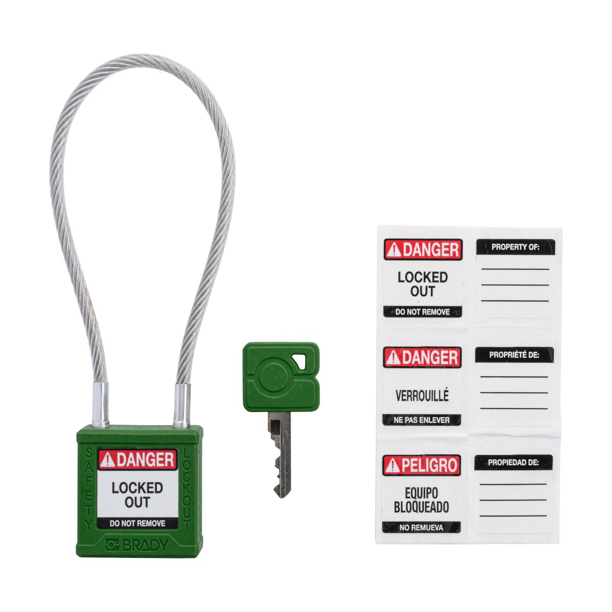 Brady® CPPL-GRN-200CB-KA6 Lockout Padlocks