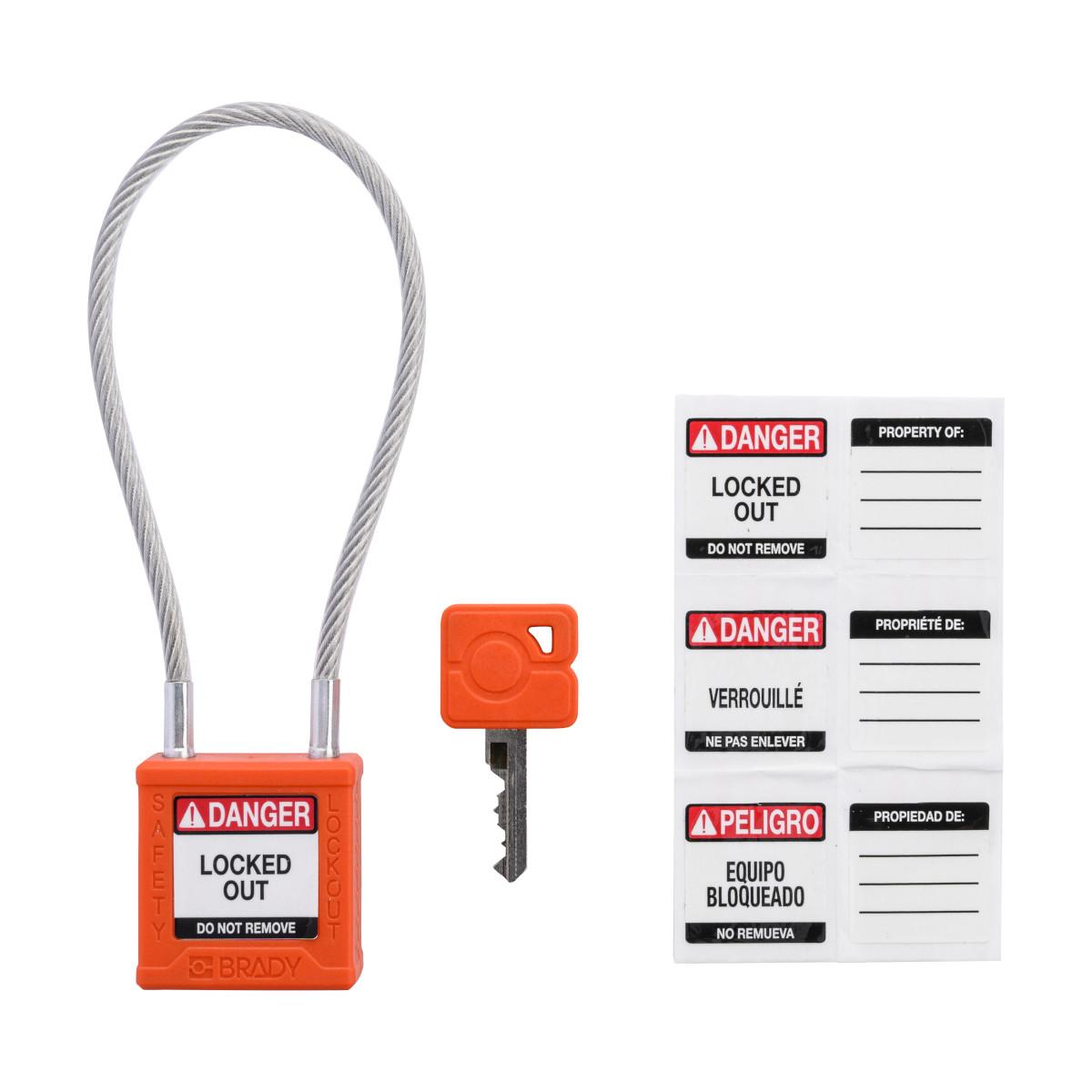 Brady® CPPL-ORG-200CB-KD Lockout Padlocks