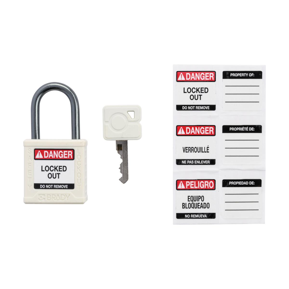 Brady® CPPL-WHT-25AL-KD Lockout Padlocks