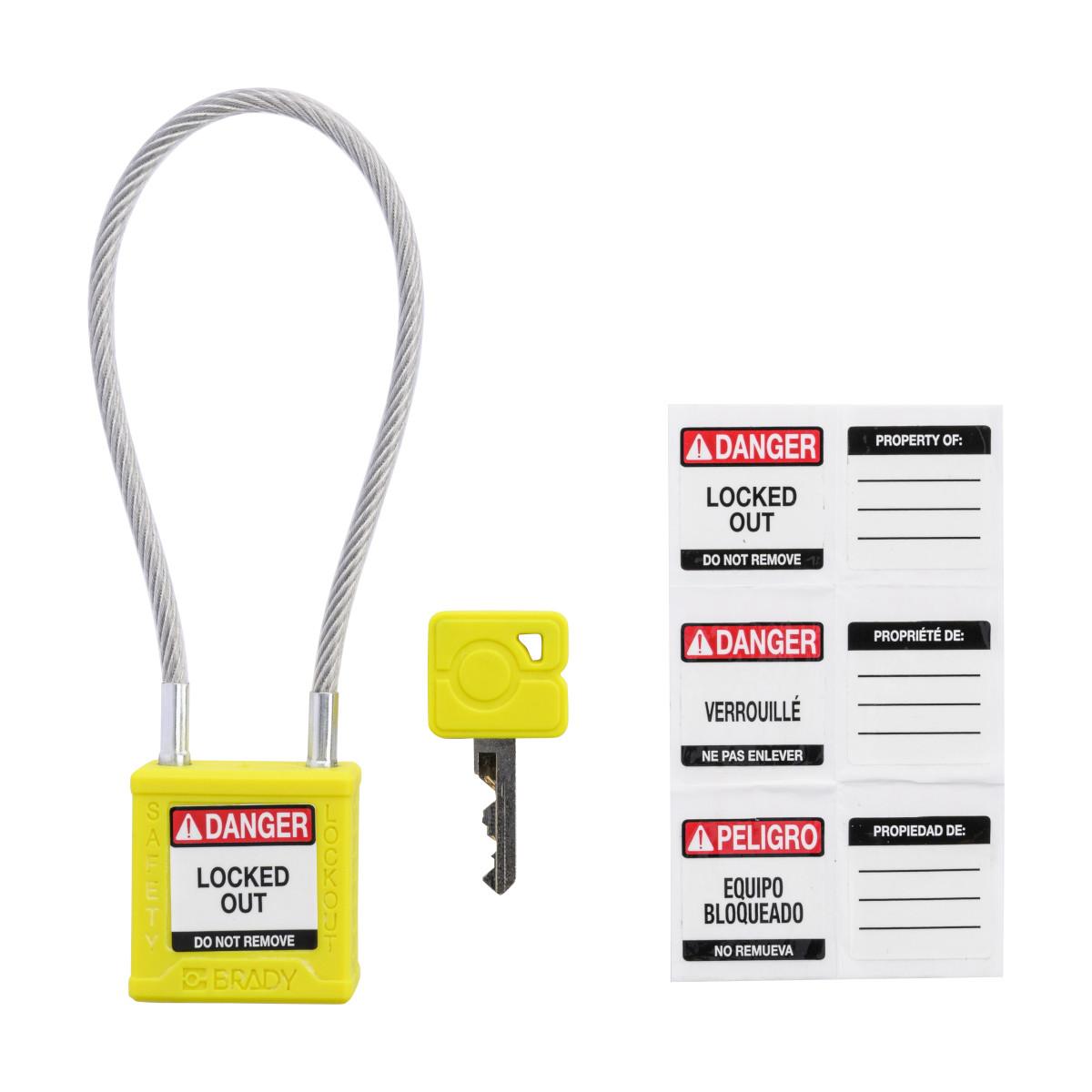 Brady® CPPL-YLW-200CB-KA6 Lockout Padlocks