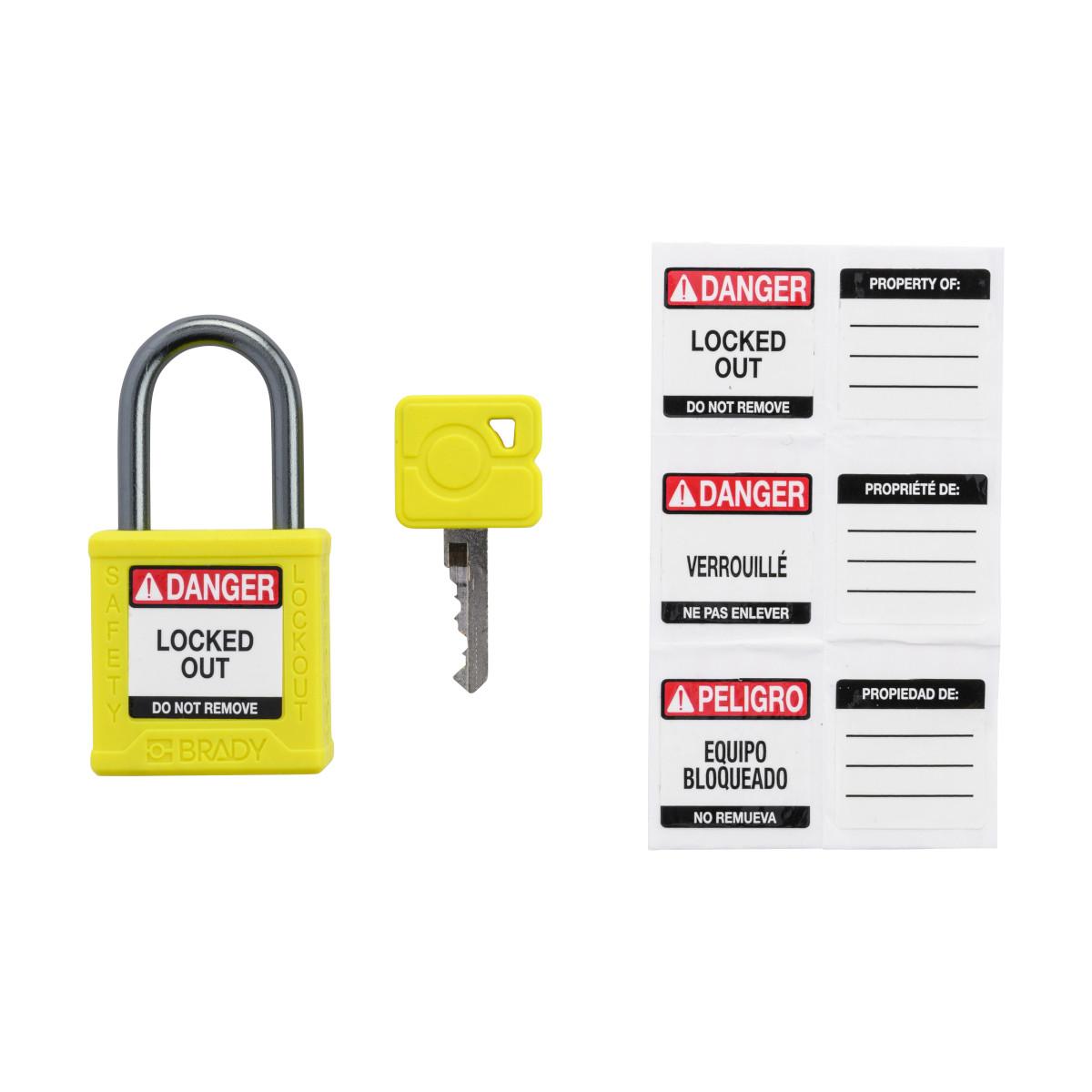 Brady® CPPL-YLW-25AL-KD Lockout Padlocks