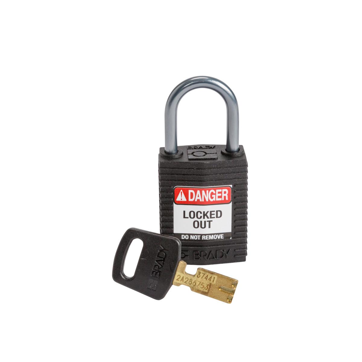 Brady® CPT-BLK-25AL-KD Lockout Padlocks