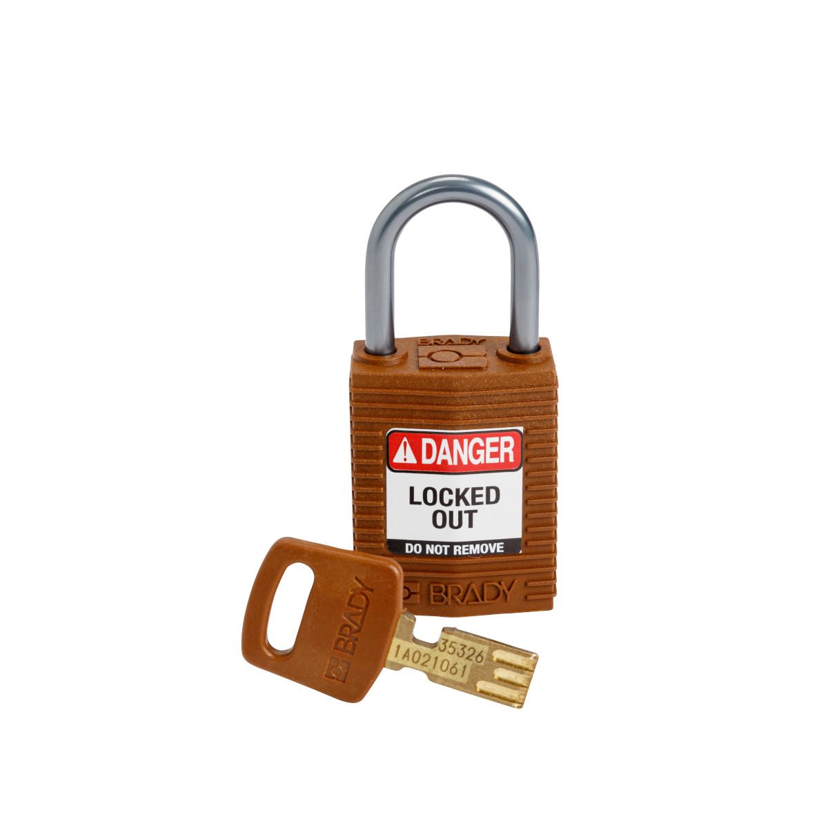 Brady® CPT-BRN-25AL-KD Lockout Padlocks
