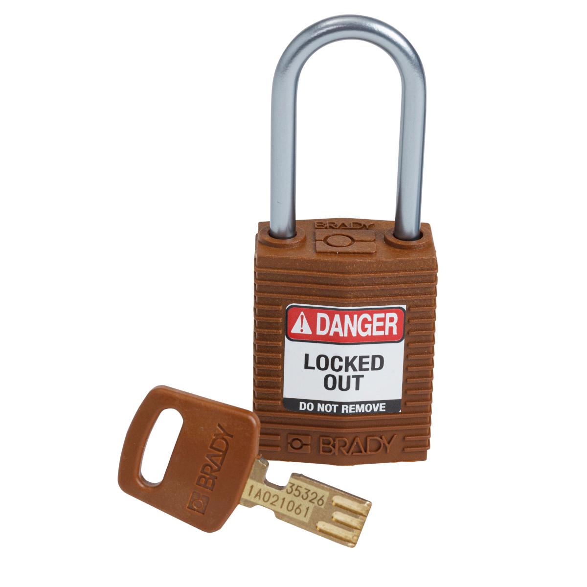 Brady® CPT-BRN-38AL-KD Lockout Padlocks