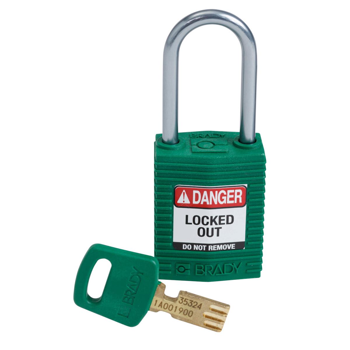 Brady® CPT-GRN-38AL-KD Lockout Padlocks