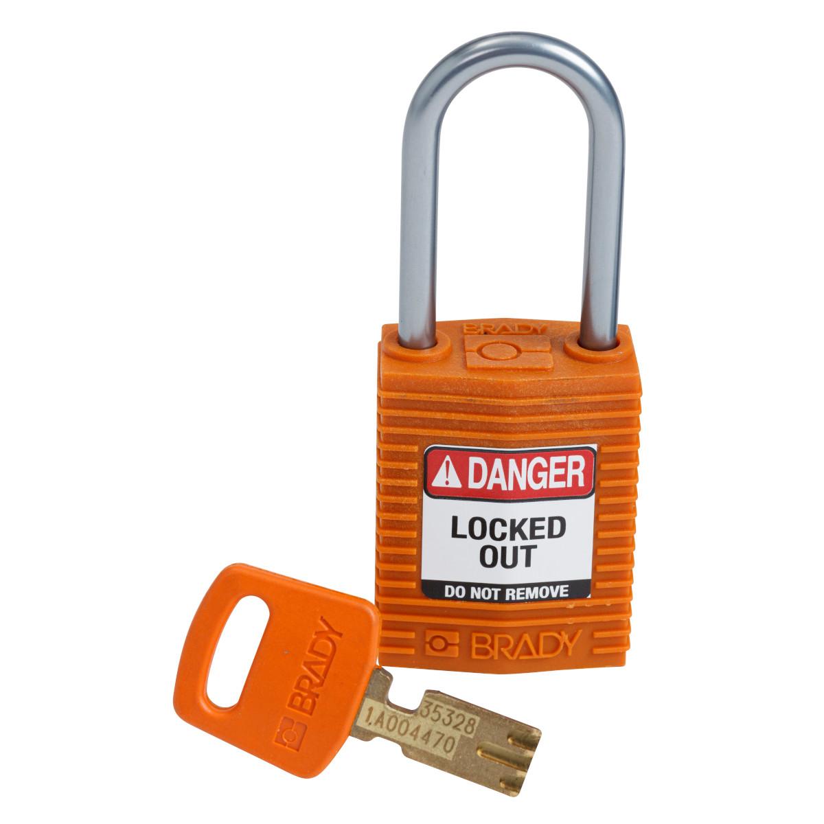 Brady® CPT-ORG-38AL-KD Lockout Padlocks