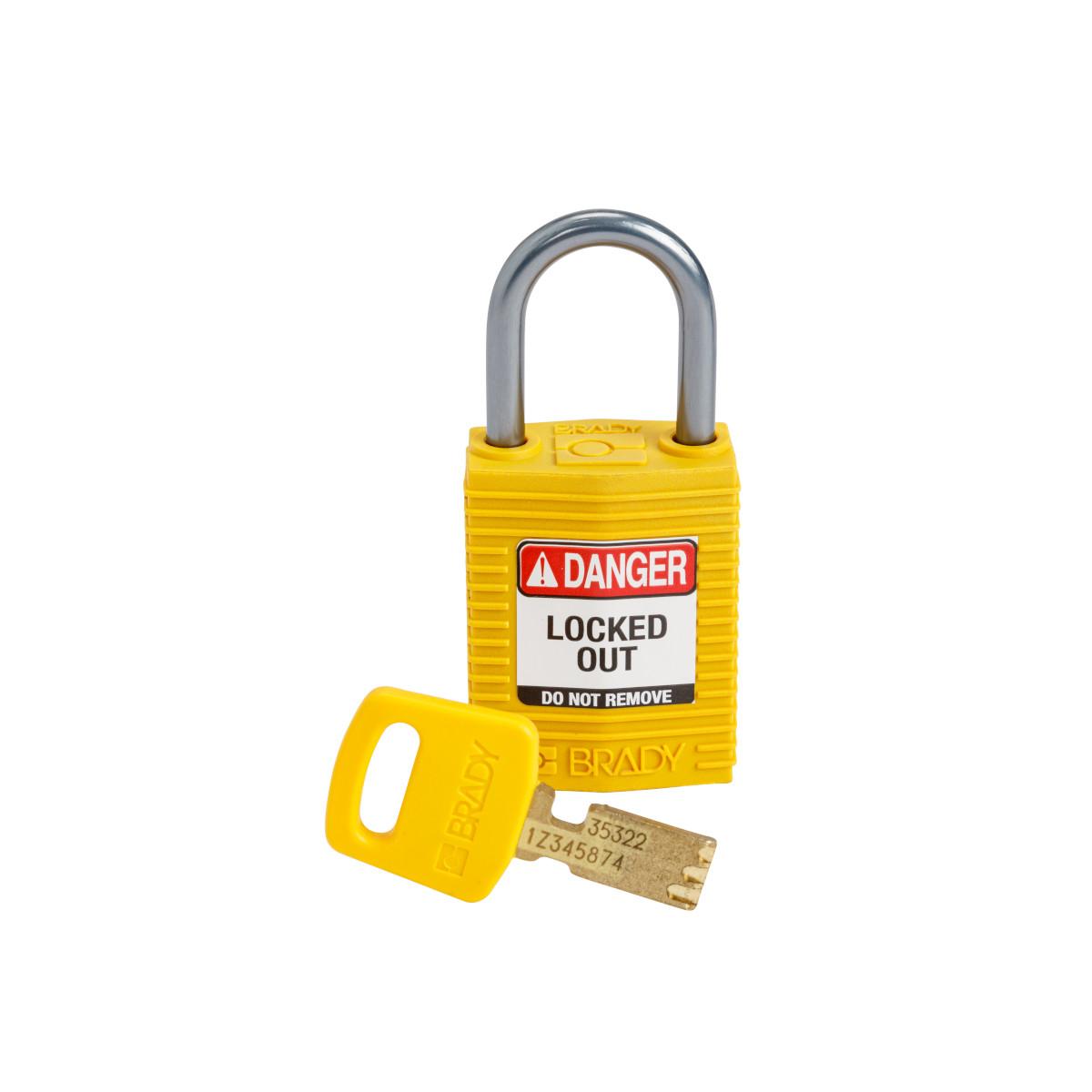 Brady® CPT-YLW-25AL-KD Lockout Padlocks