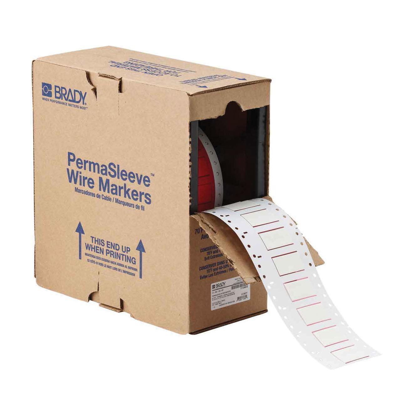 Brady® HX-500-150-WT-2 Wire Marker Sleeves
