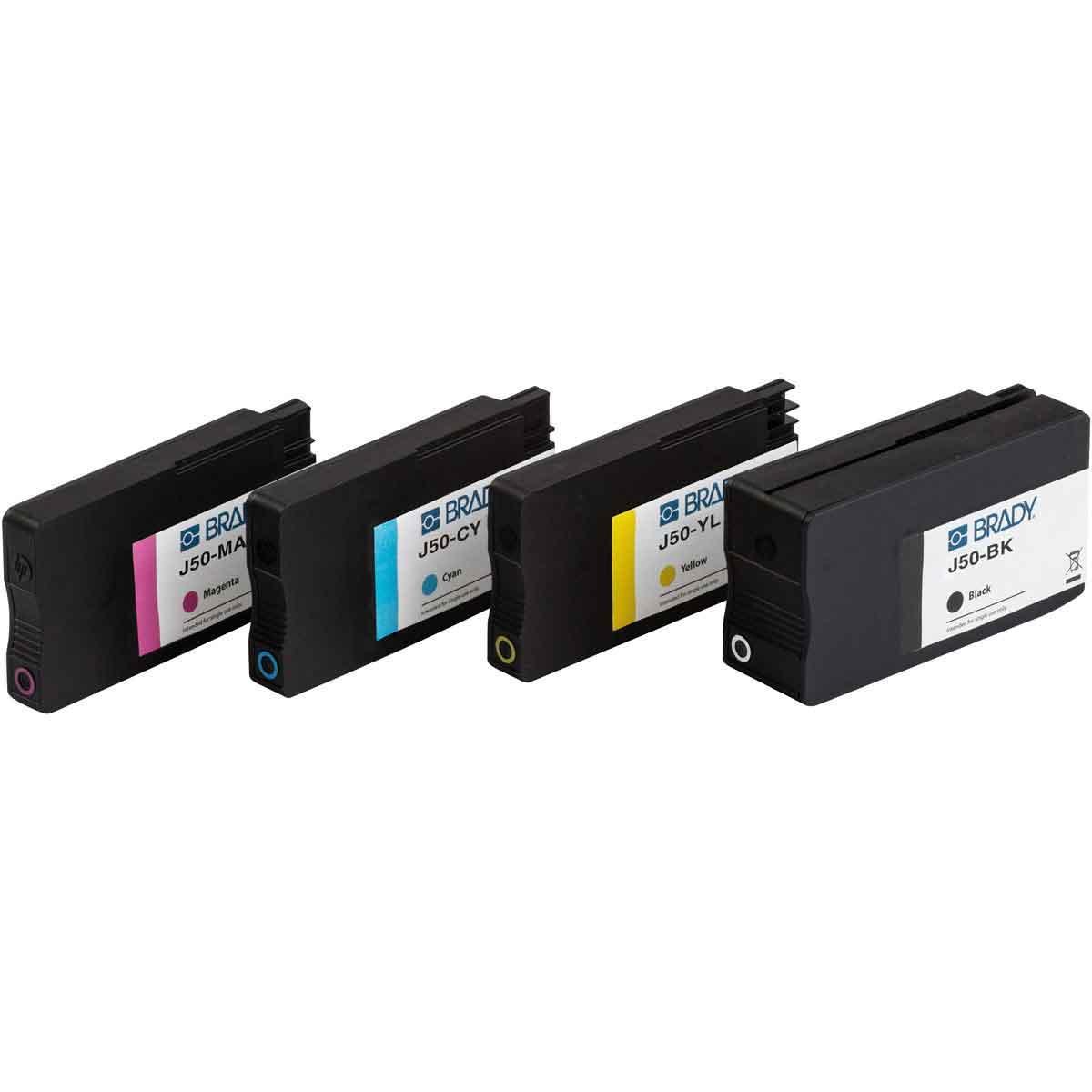 Brady® J50-CMYK Label Printer Ink Cartridges