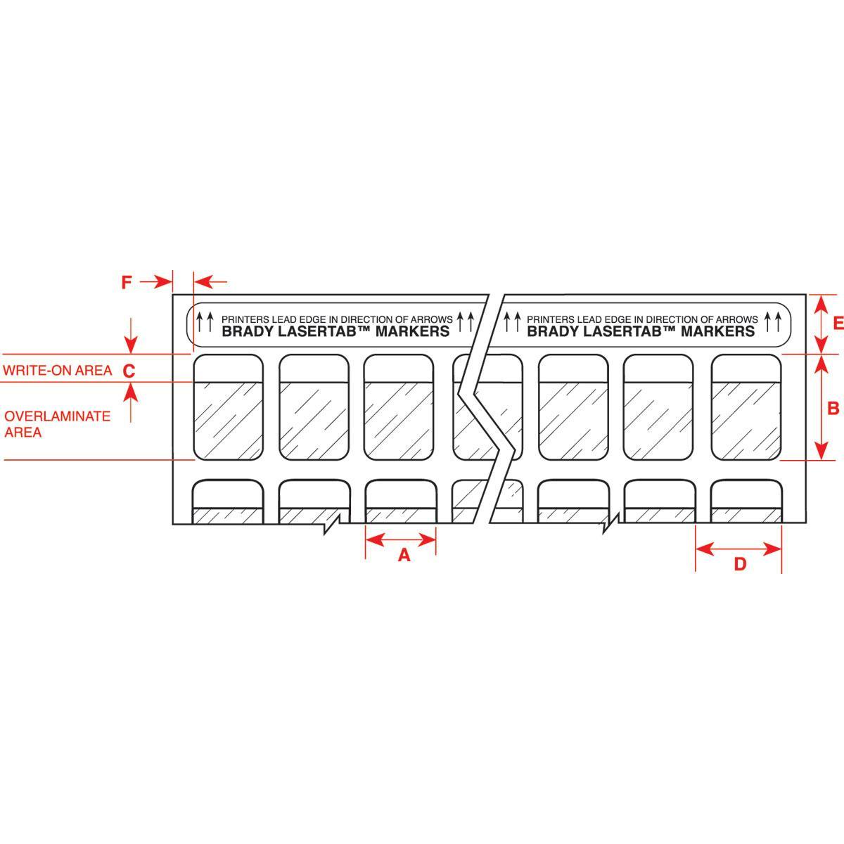 Brady® LAT-22-361-5 Wire & Component Labels
