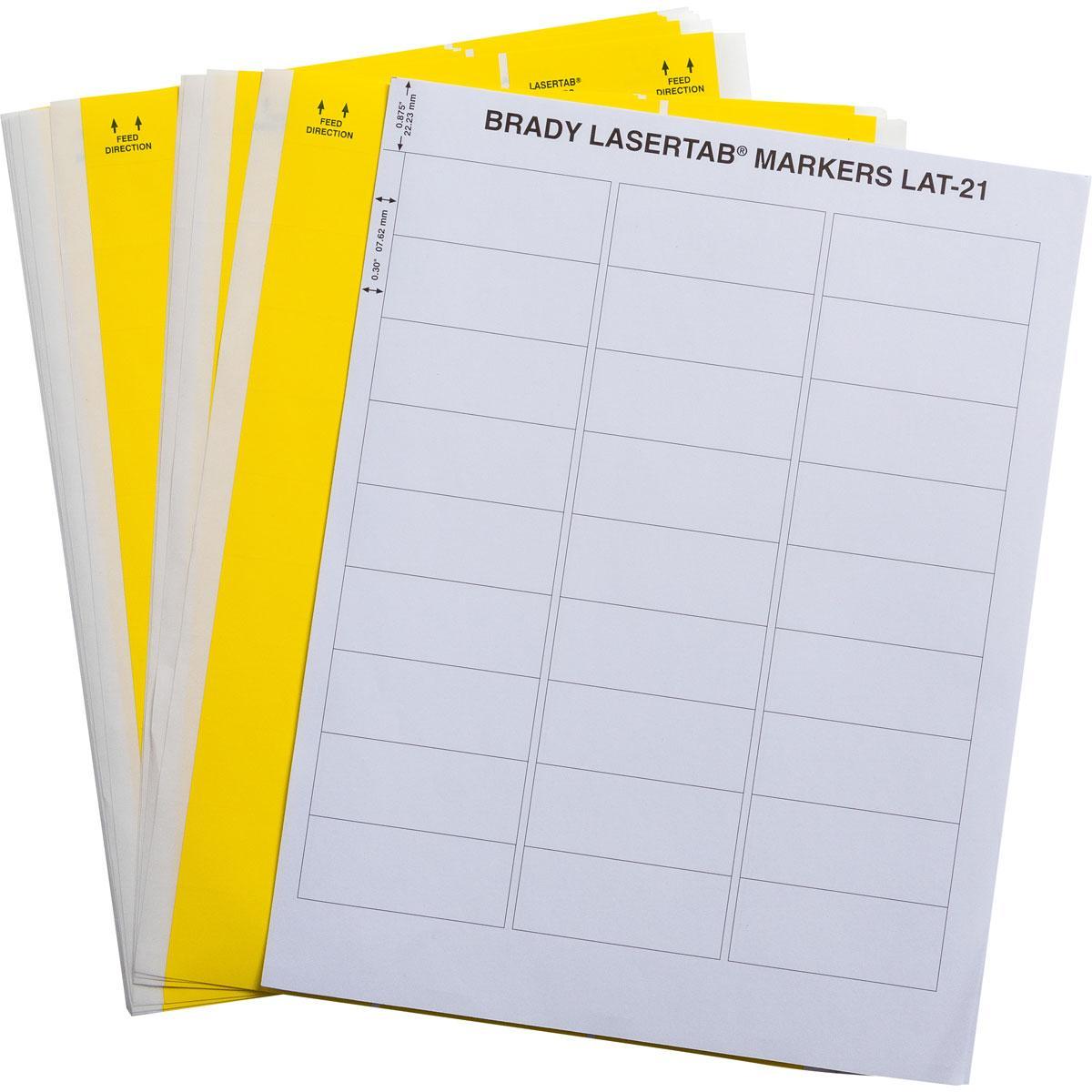 Brady® LAT-21-747-1-YL Wire & Component Labels